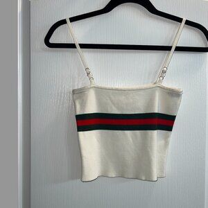 Tank Top with Gucci stripe